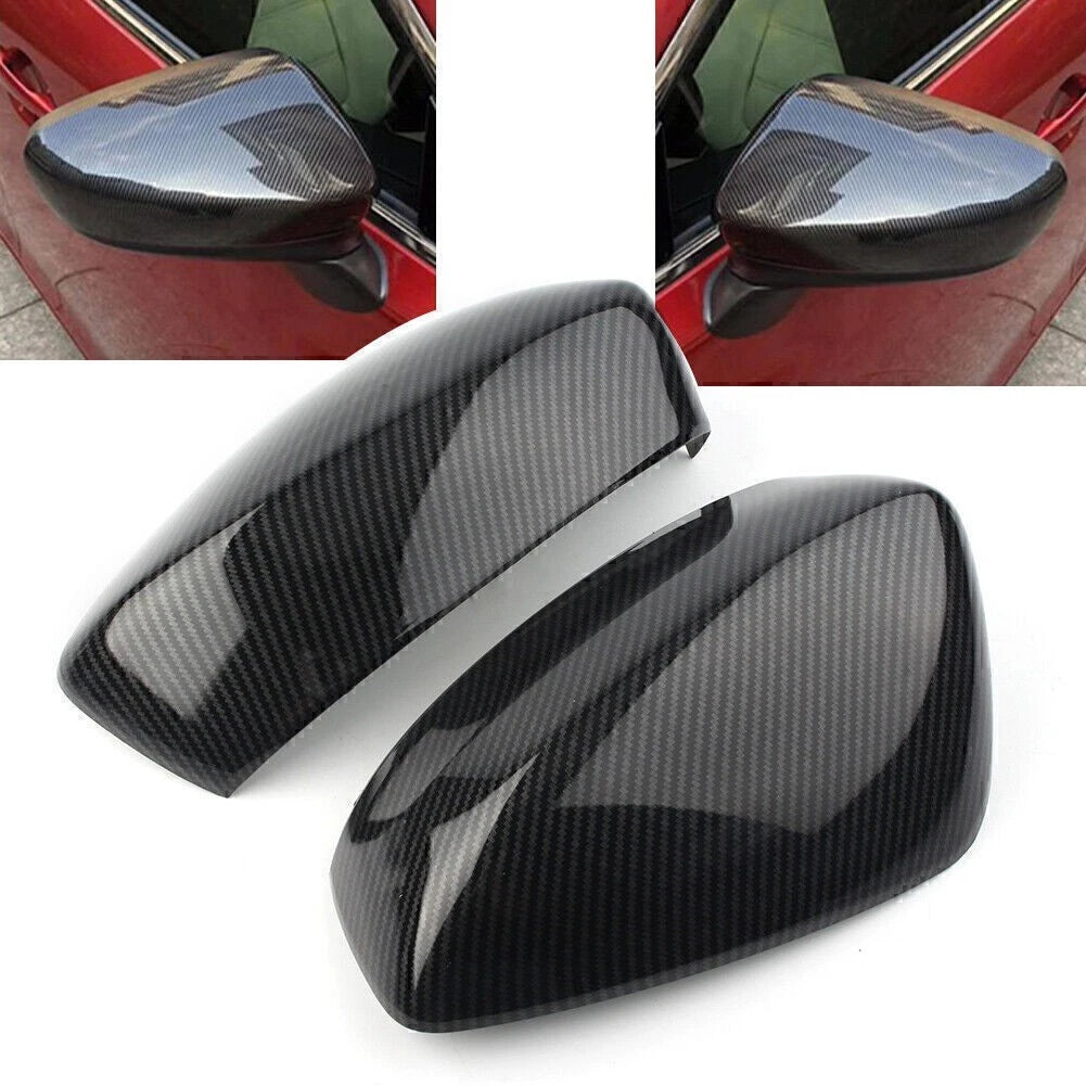 2PC Rearview Mirror Cover Trim for Mazda 3 Axela (2014–2016)