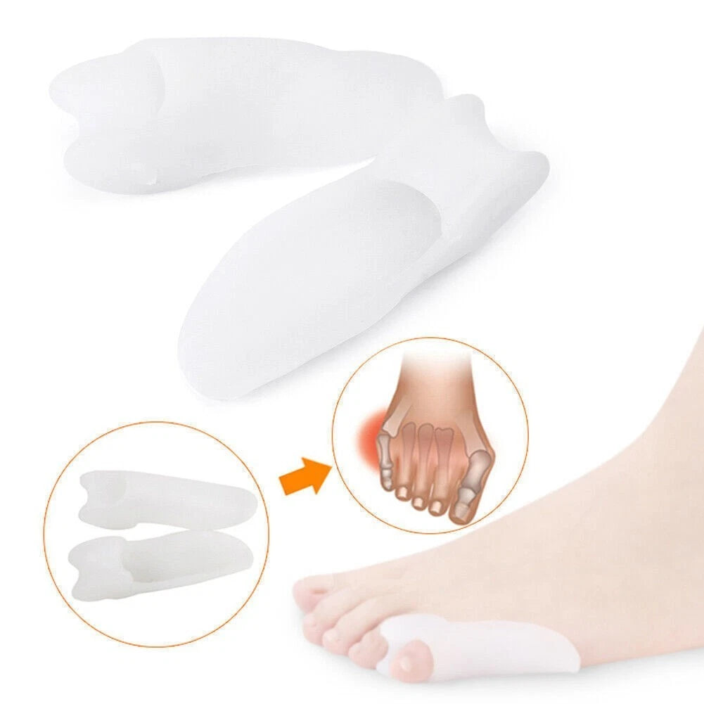 2X Gel Silicone Bunion Corrector for Little Toe Separator Protector