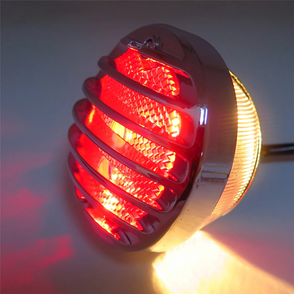 LED Tail Brake Light Grille for - Chrome Lens