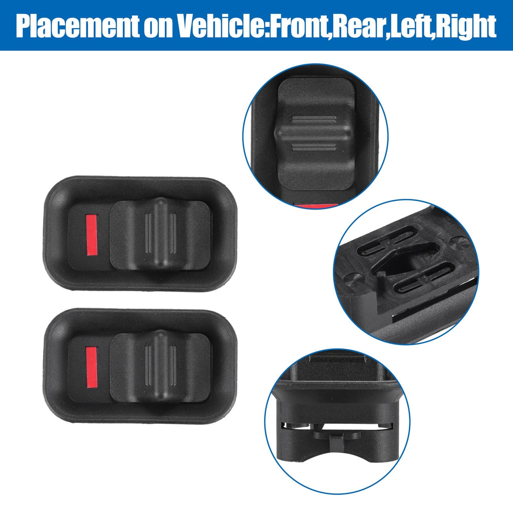 2pcs Front Rear Door Lock Lever Knob Replacement for Chevy Suburban (2000–2006)