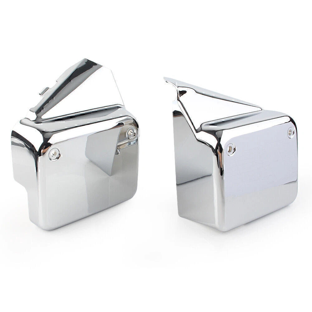 Set of 2 Chrome Side Battery Cover Guards for Honda VT750 Shadow Spirit (2000–2009)