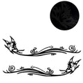 Reflective Bumper Decal for - Black Butterfly Pattern