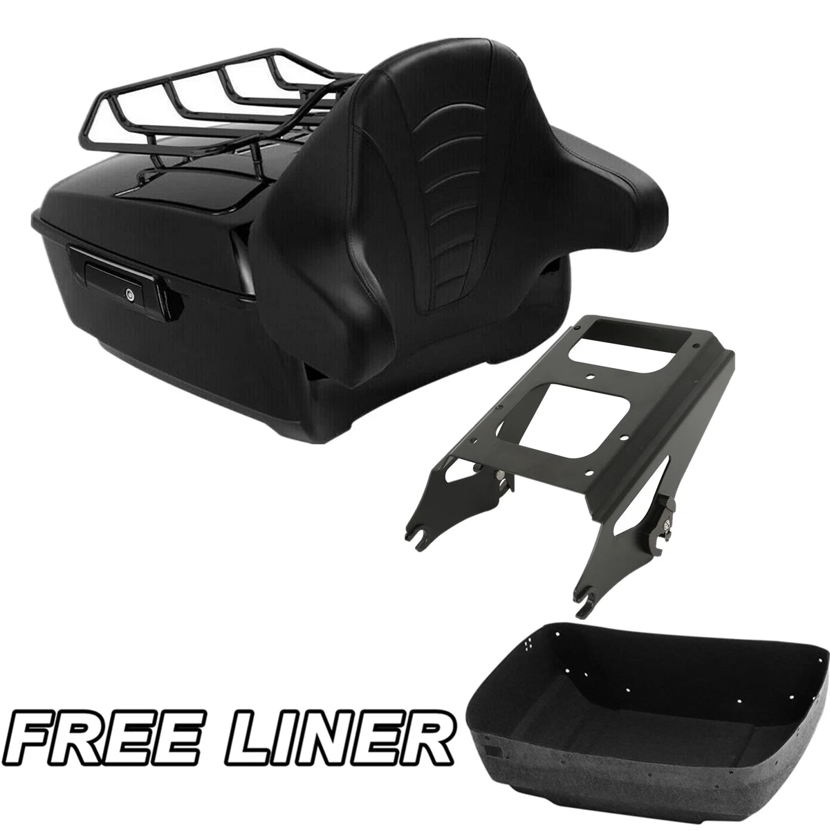 Trunk Rack Pad for Harley Electra Glide & Street Glide (2009–2013) Black