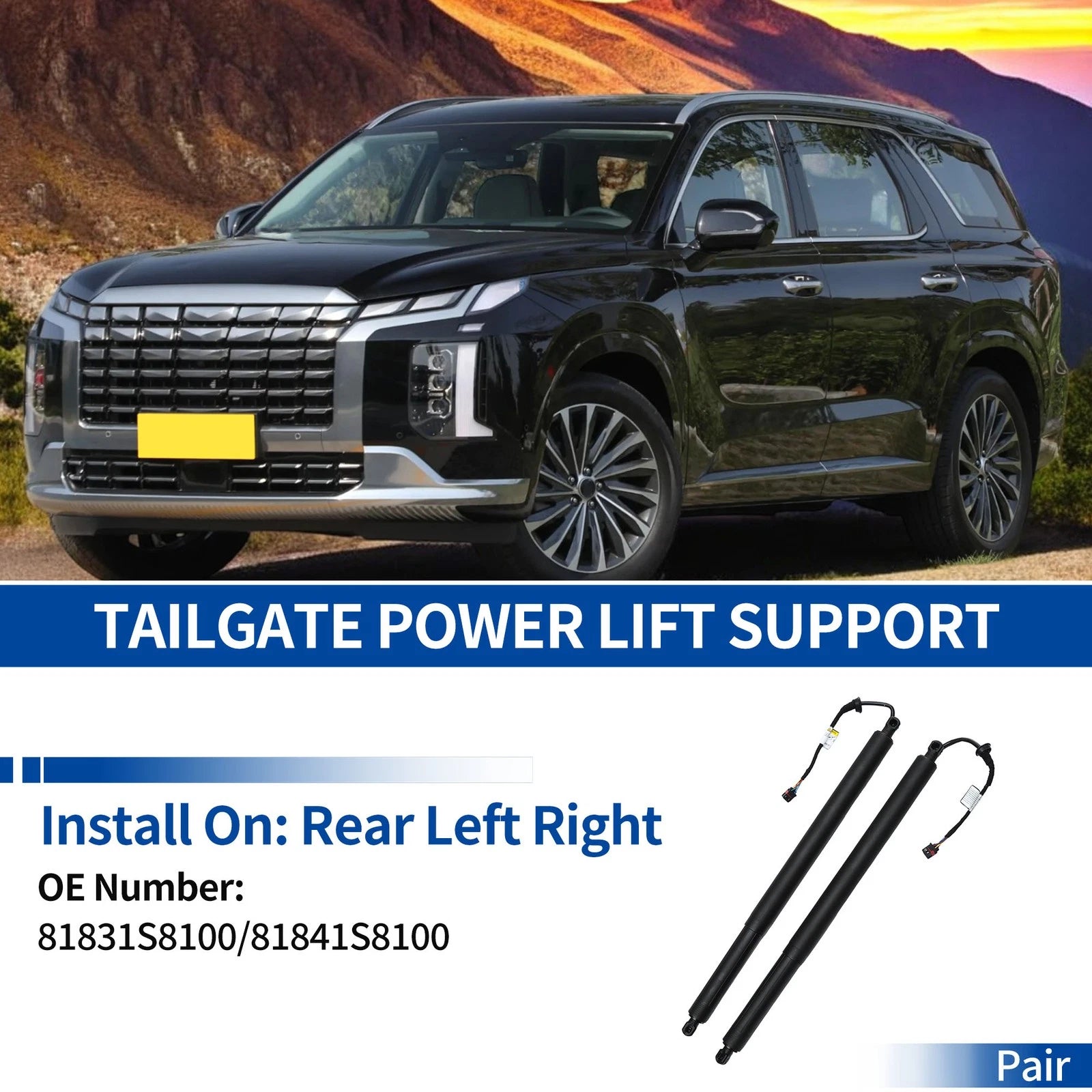 Rear Left Power Liftgate Tailgate Support Replacement for Hyundai Palisade (2020–2024)