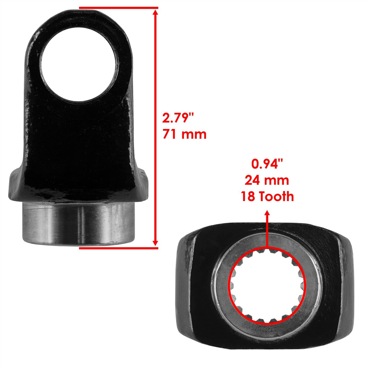 Front Drive Shaft Yoke with U-Joint for Can-Am Commander 800R (2013–2015)