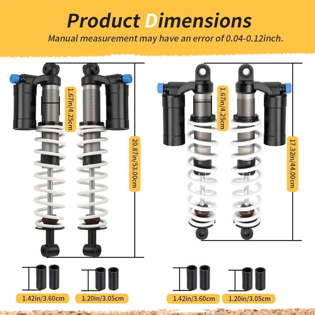 Front Rear Shocks for Polaris Scrambler 850, Sportsman 550, 850 XP, 1000 XP (2014–2023) 7043463