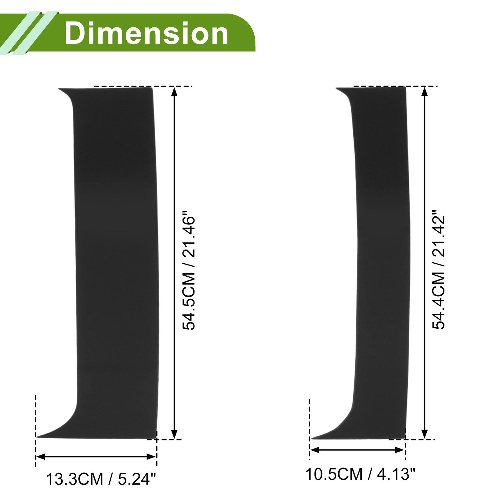 4pc Pillar Window Trim Replacement for Chevy Blazer (1995–2005) Black