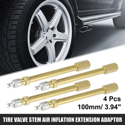 Tire Valve Extender Stem Extension Adapter for Various Vehicles