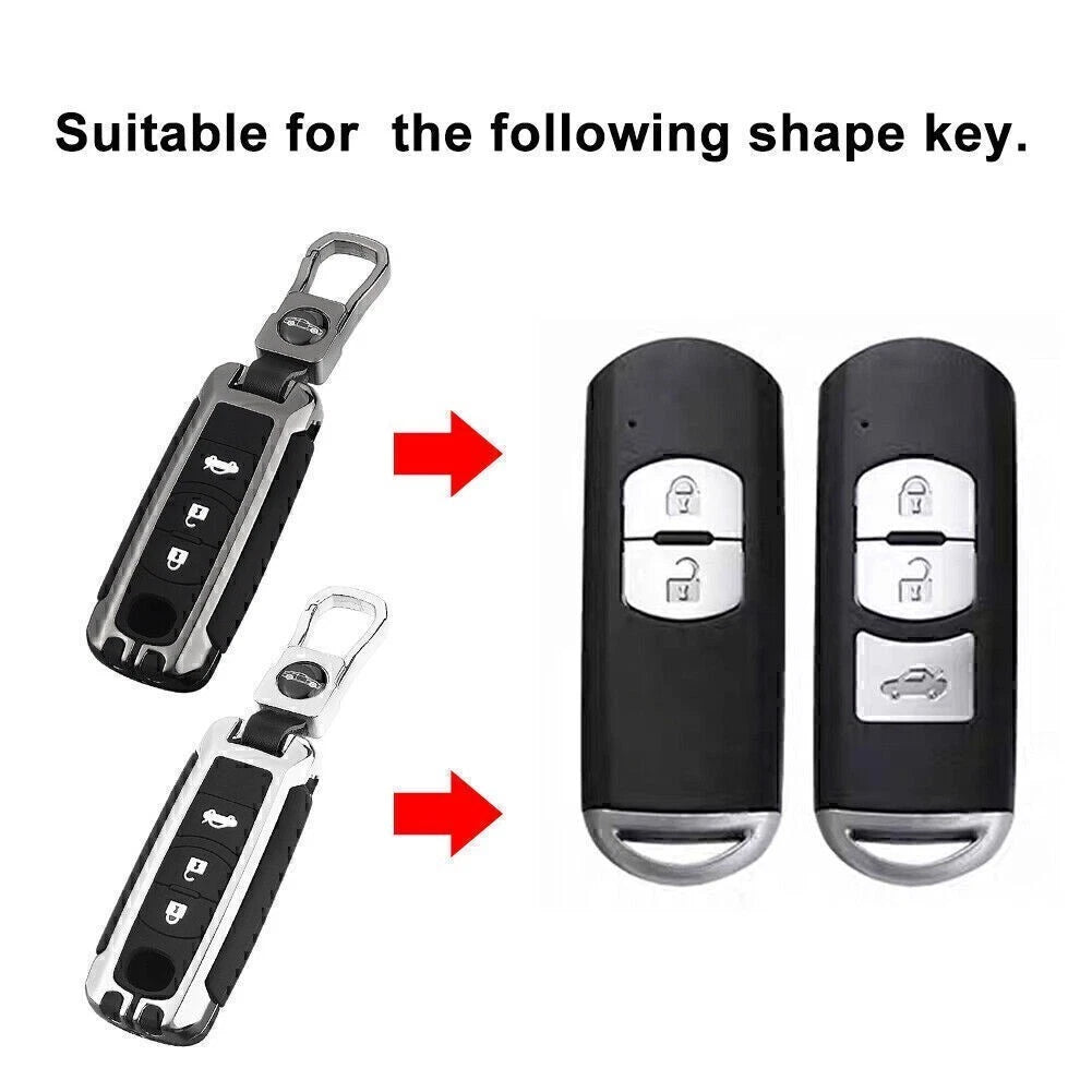 Zinc Alloy Keychain Retainer for Mazda3 CX-5 CX-30 (2014–2023)