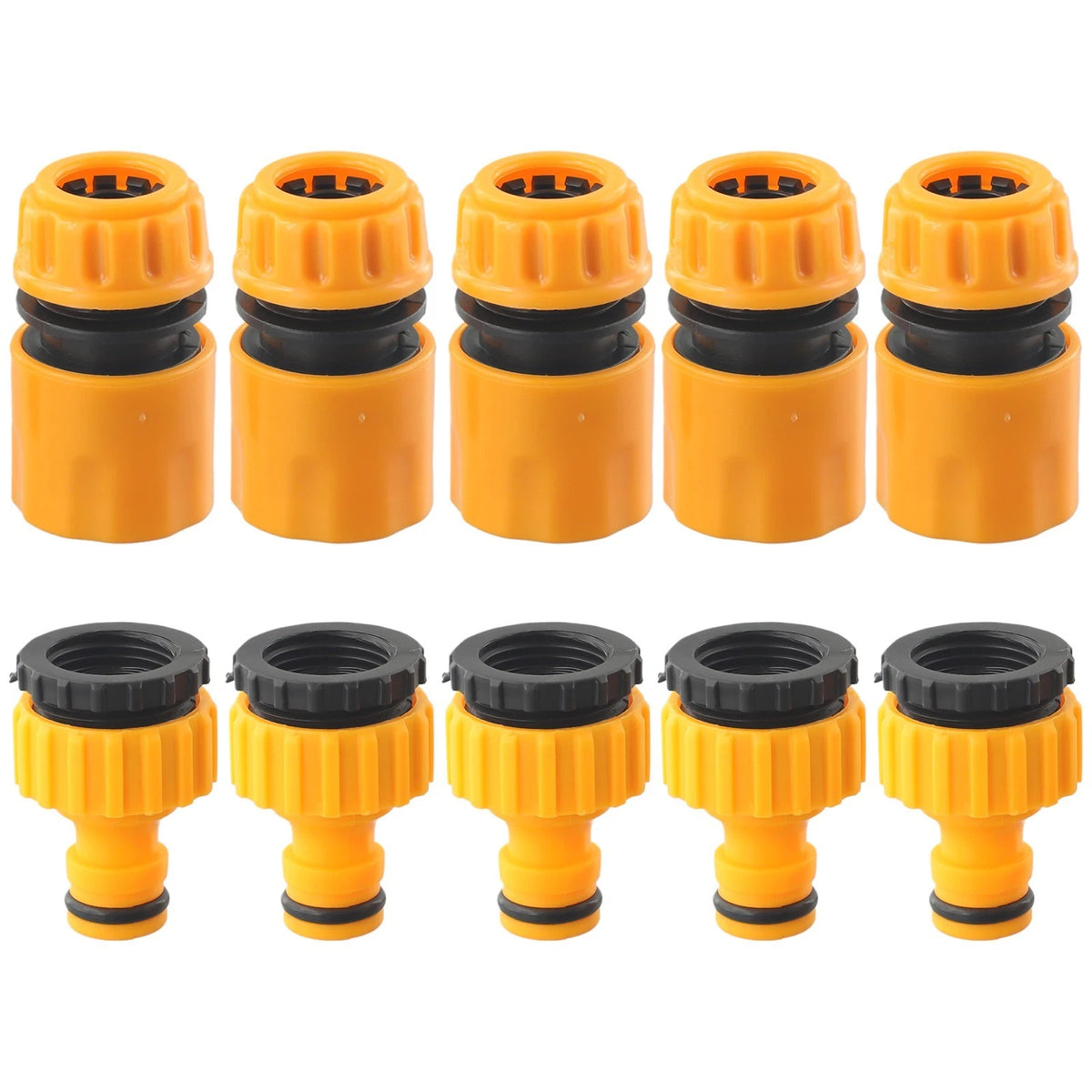 10x Quick Connect Adapter Fitting for Garden Tap Water Hose Pipe