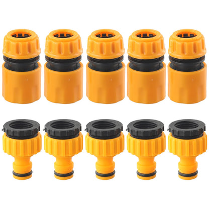 10x Quick Connect Adapter Fitting for Garden Tap Water Hose Pipe