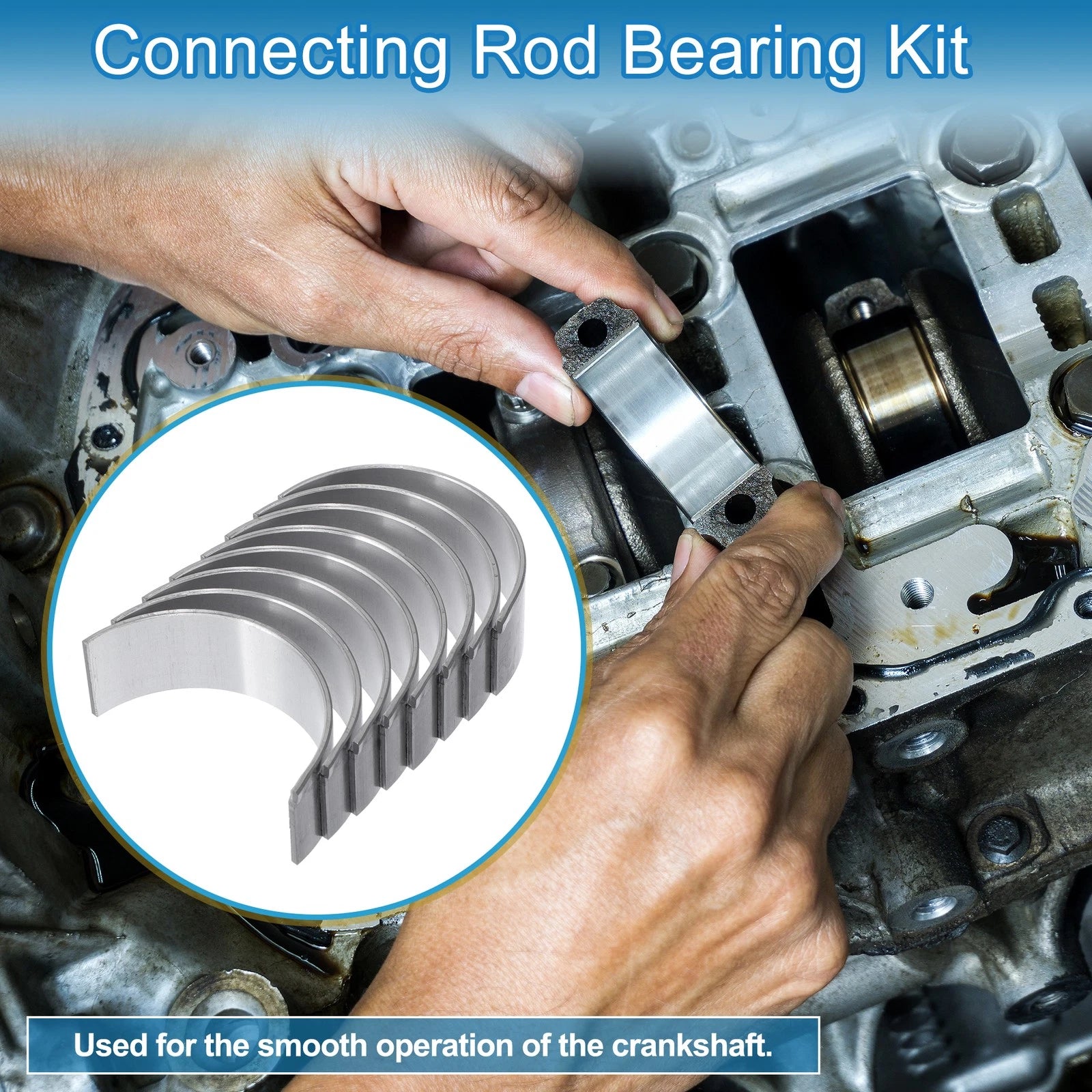 Rod Bearing Set Replacement for Mazda BT-50 8 Piece (2006–2011)