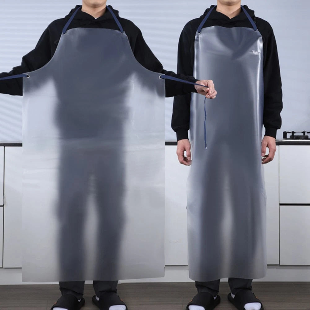 PVC Apron for Kitchen Baking Cooking (Oilproof, Transparent, Waterproof)