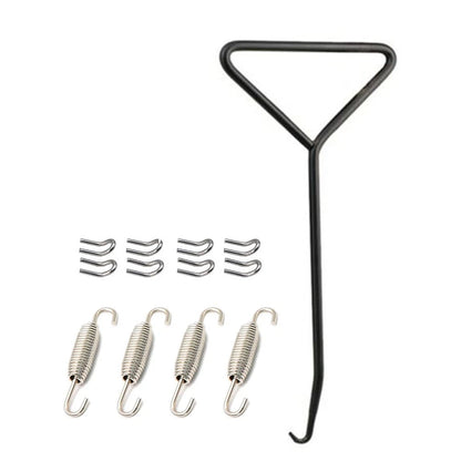 Set of 4 Exhaust Pipe Muffler Mounting Springs Hooks for Universal Motorcycle