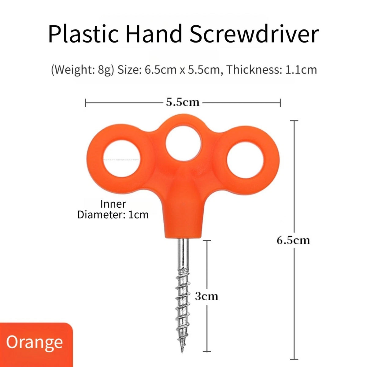 3-Prong Glow Tent Stakes for Hiking and Camping