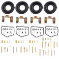 Set of 4 Carburetor Diaphragm Float Parts for Honda CB350 CL350 (1968–1973)