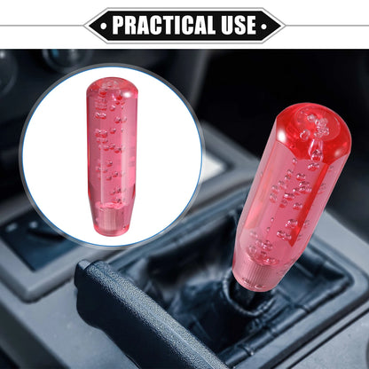 Faux Crystal Gear Shift Knob for Universal Vehicles (15cm, Red)