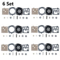 6x Carburetor Rebuild Kit for Walbro K22-HDA (Chainsaw)