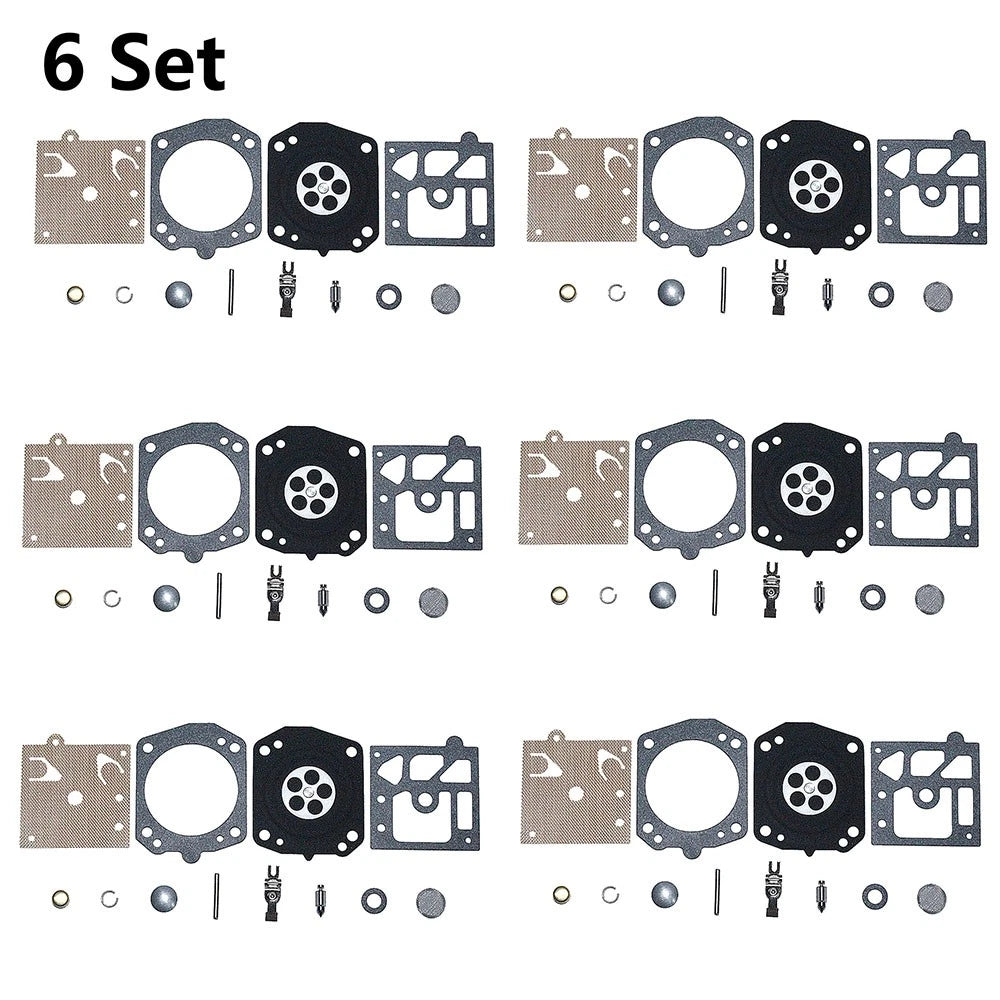 6x Carburetor Rebuild Kit for Walbro K22-HDA (Chainsaw)