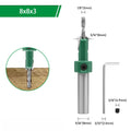 Step Drill Bit with Adjustable Countersink for Solid Wood