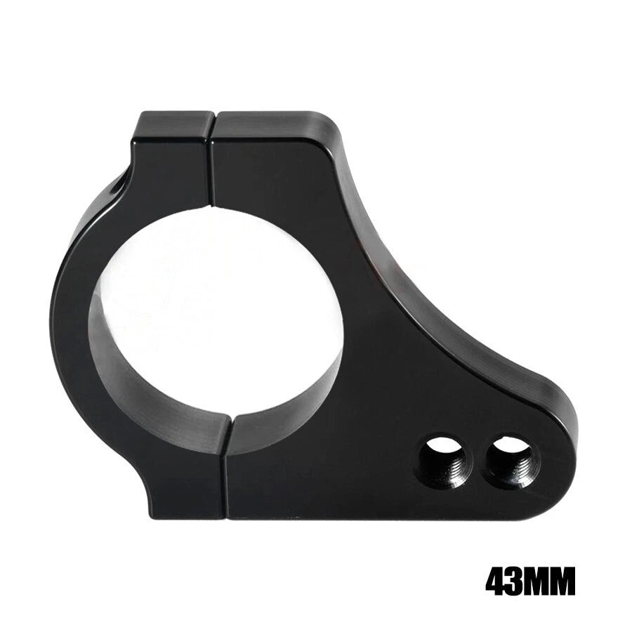 43MM Black Motorcycle Steering Damper Fork Frame Bracket Reduce Lever Vibration