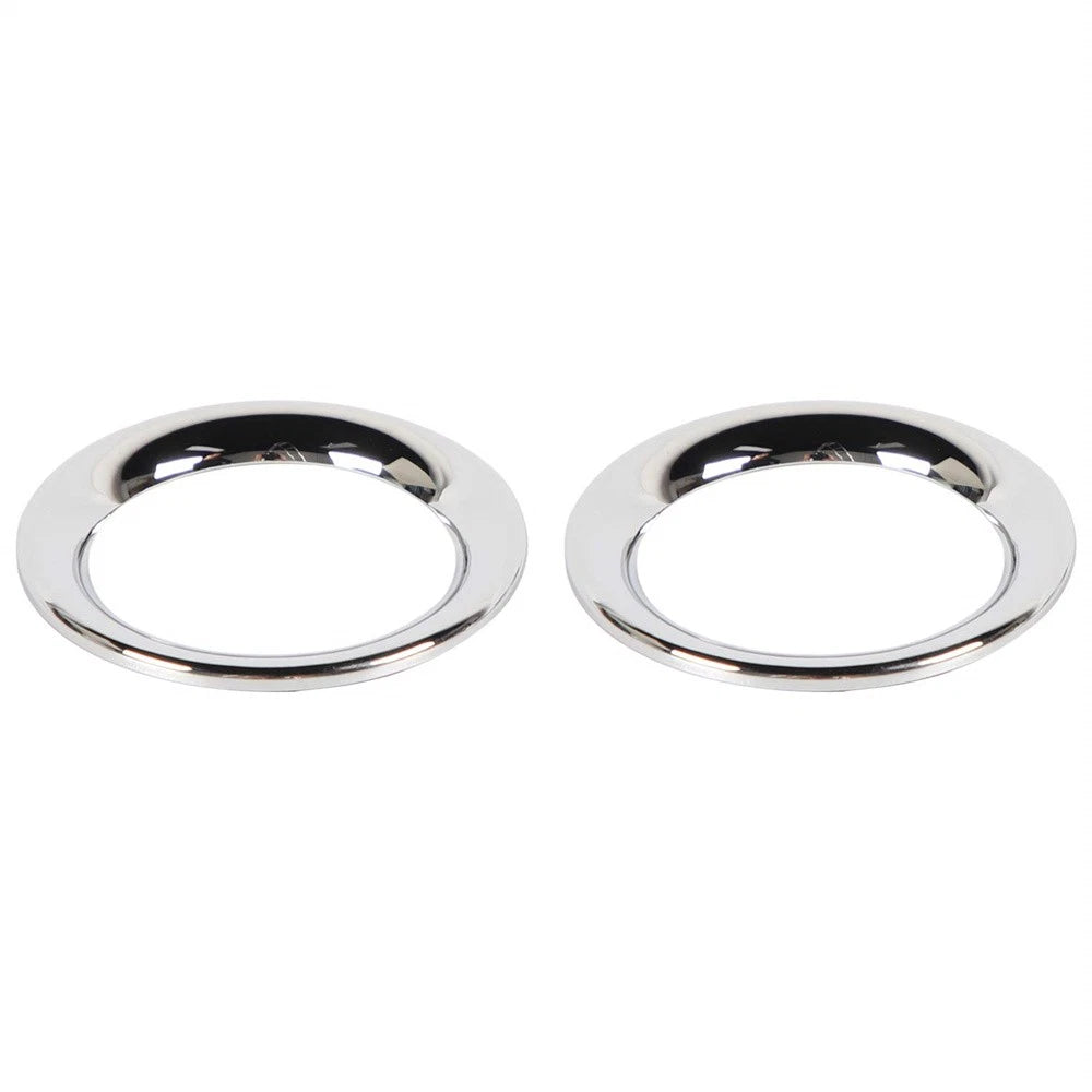For 11-21 Jeep Grand Cherokee Durango Chrome Front Door Sound Speaker Trim Ring