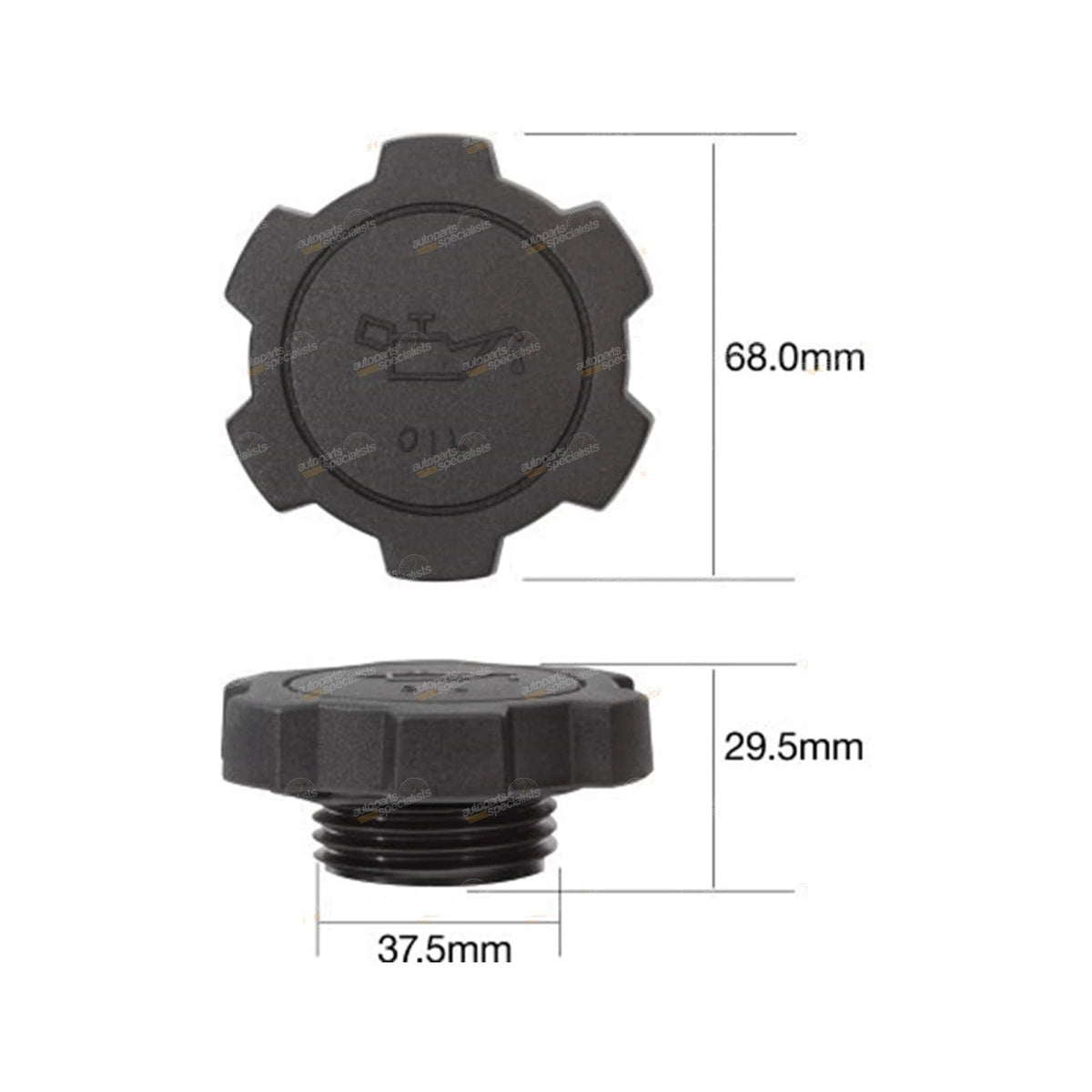 Oil Filler Cap for Landcruiser UZJ100R (1998–2007) 2UZ-FE Engine