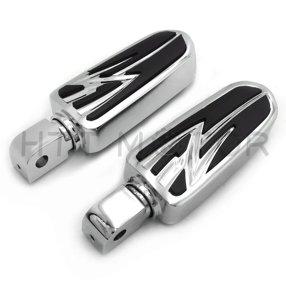 Chrome Flash Footpegs for Honda Rebel 250 (1996–2016) VT1300 (2010–2016)