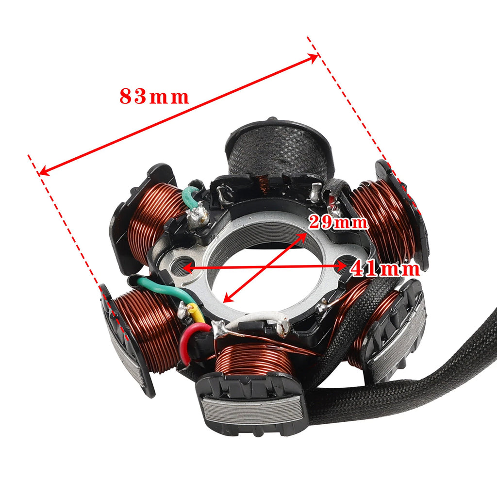 Stator Magneto 6 Coil for Kymco DJ50 (2000–2023)