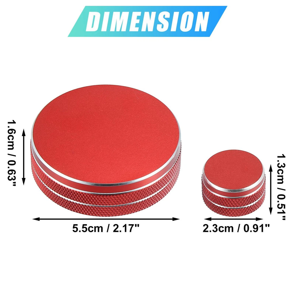 2pcs Multimedia Volume Knob Caps Replacement for Mazda 6 (2014–2020) Red