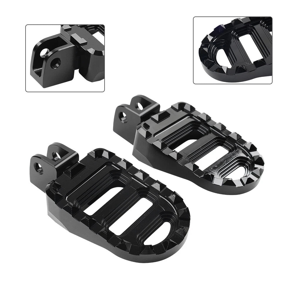 Black Front Footrests Foot Pegs for Meteor 350, Classic 350 (2021–2023)