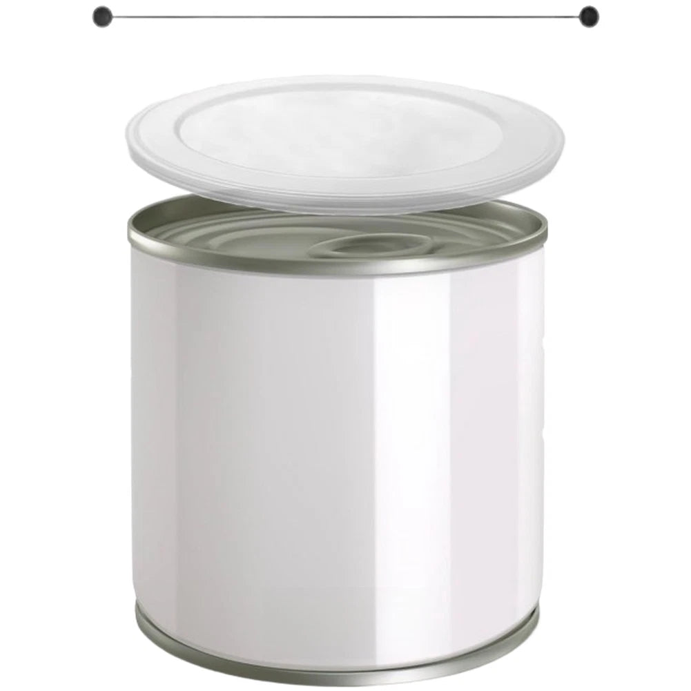 Set of 4 Food Storage Containers with Transparent Lids, PE Material