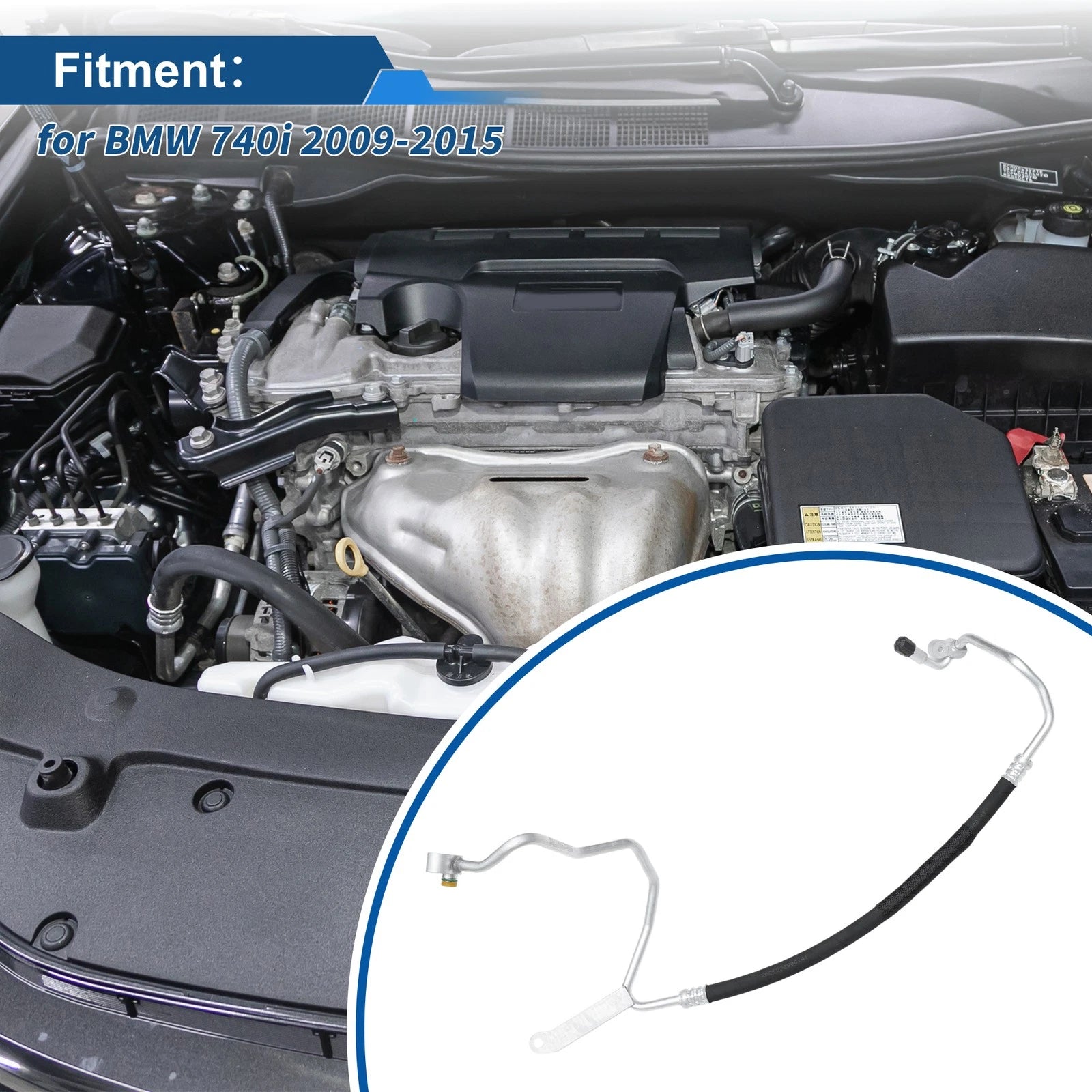 A C Refrigerant Liquid Hose Replacement for BMW 740i (2009–2015)
