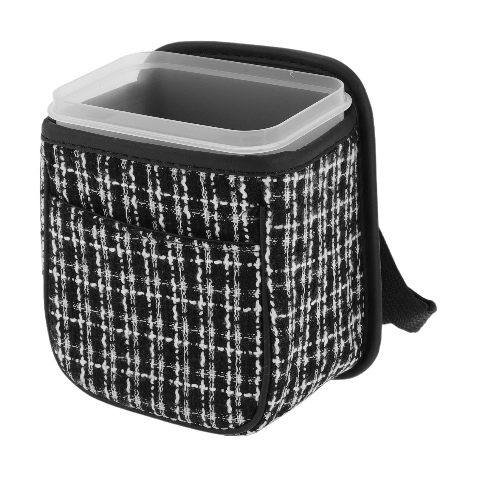 Car Trash Can for Universal Use (Portable, Hanging, Black)