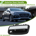 Exterior Door Handle Front Right Replacement for Toyota Black Silver (2007–2014)