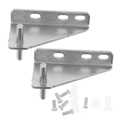 Set of 2 Stainless Steel Door Hinges for Refrigerators