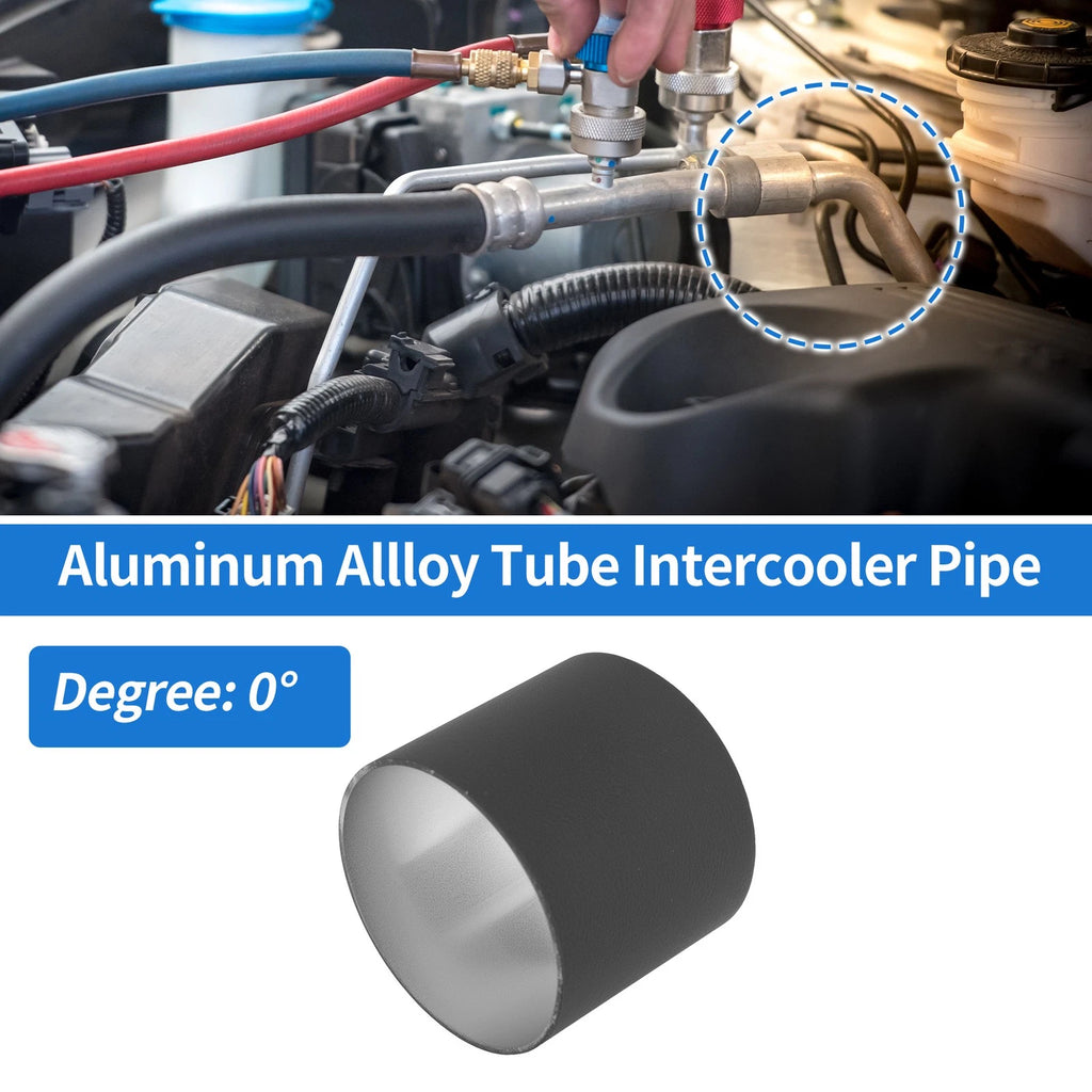 3.5" OD Intercooler Pipe for - Black, 0° Angle