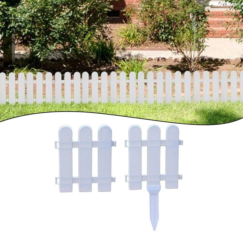 Plastic Garden Fence for Flowerbeds and Outdoor Path Edging