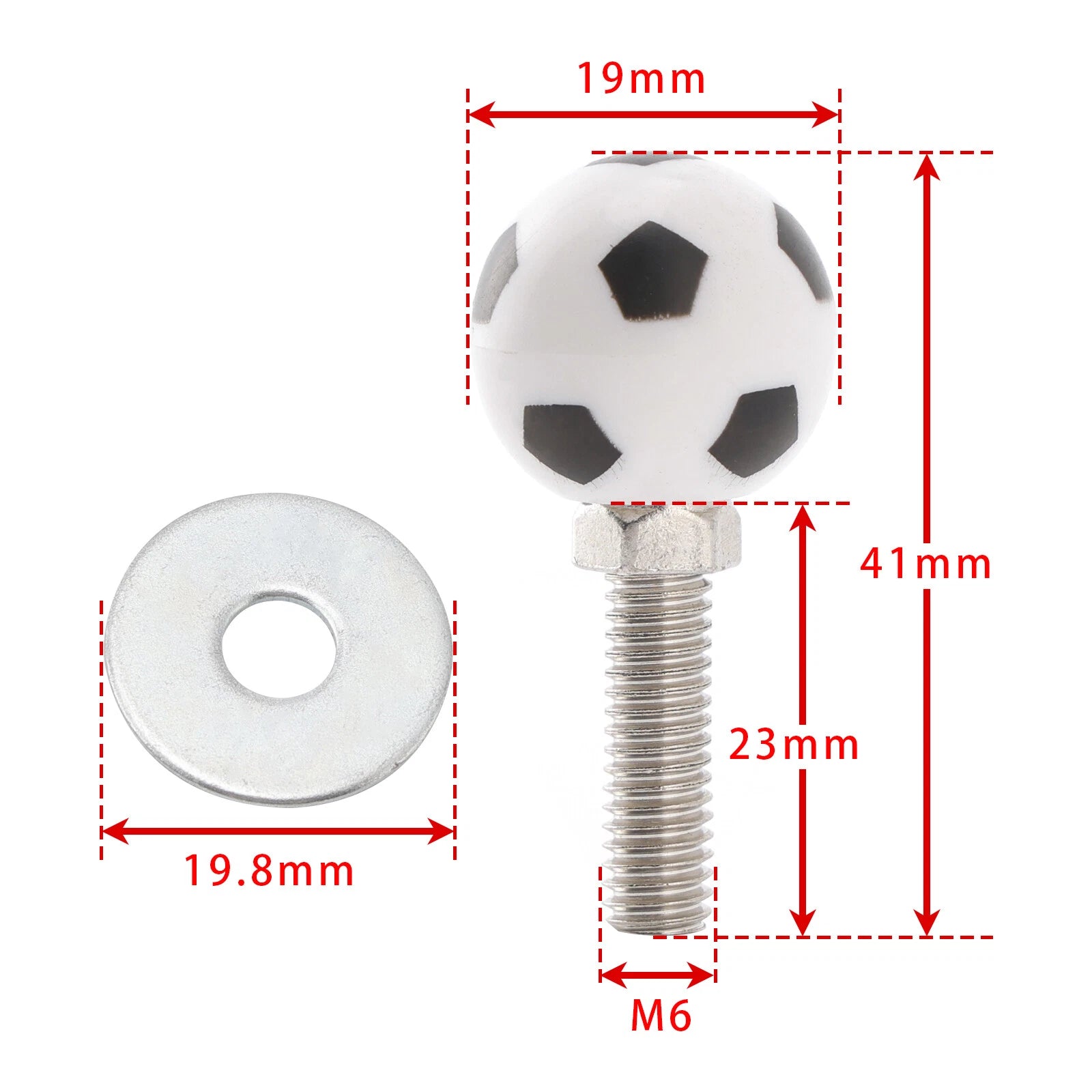 4x License Plate Bolt On Frame Nut for Motorcycle Bike