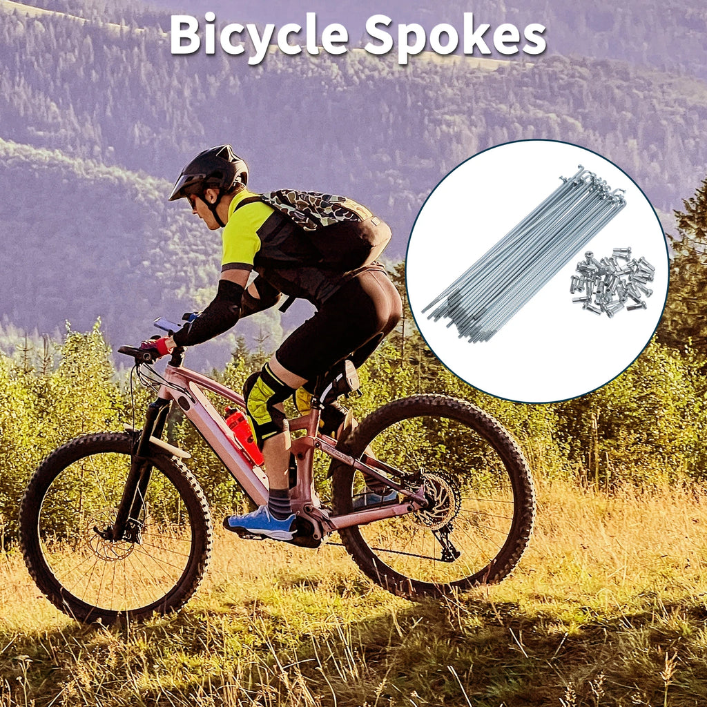 Bicycle Spokes Nipple Set 159mm 45 Steel Galvanized Universal (Universal)