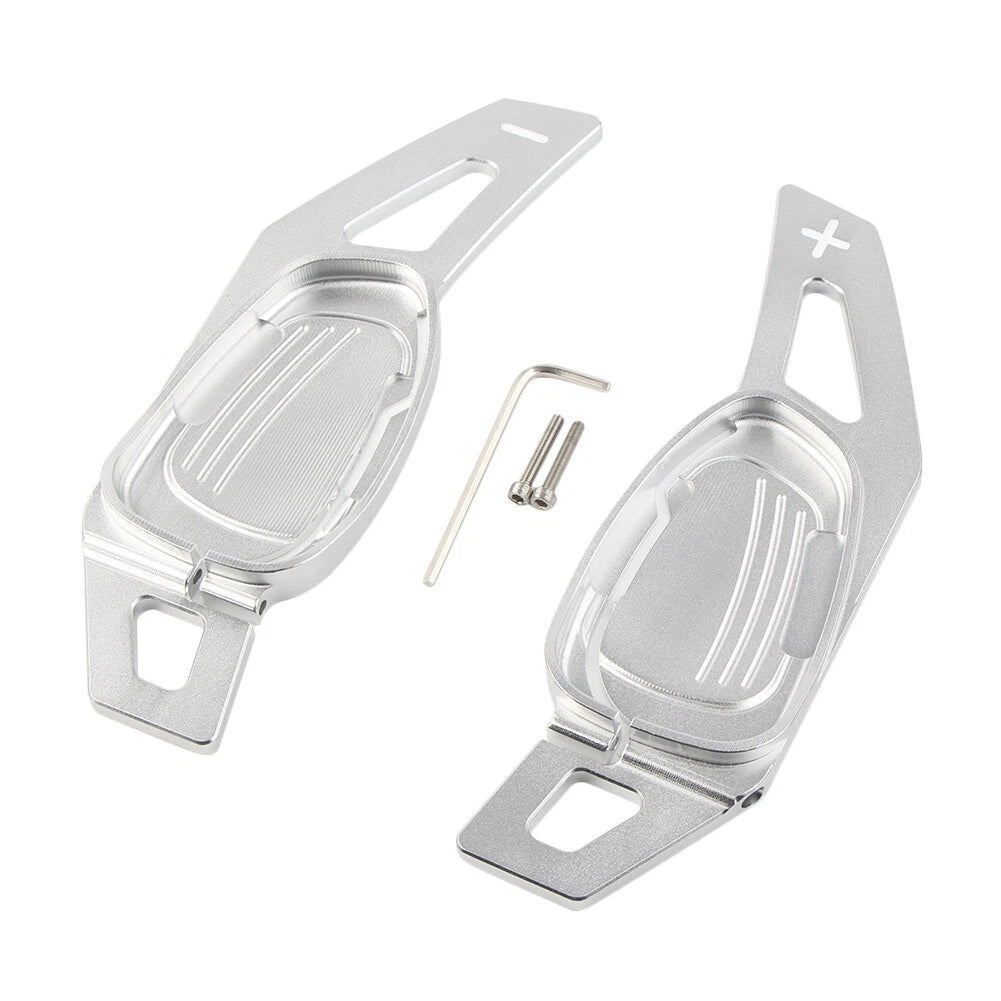 Steering Wheel Shift Paddle Shifter Trim Cover for Audi A5/S5/SA5 (2016) Silver