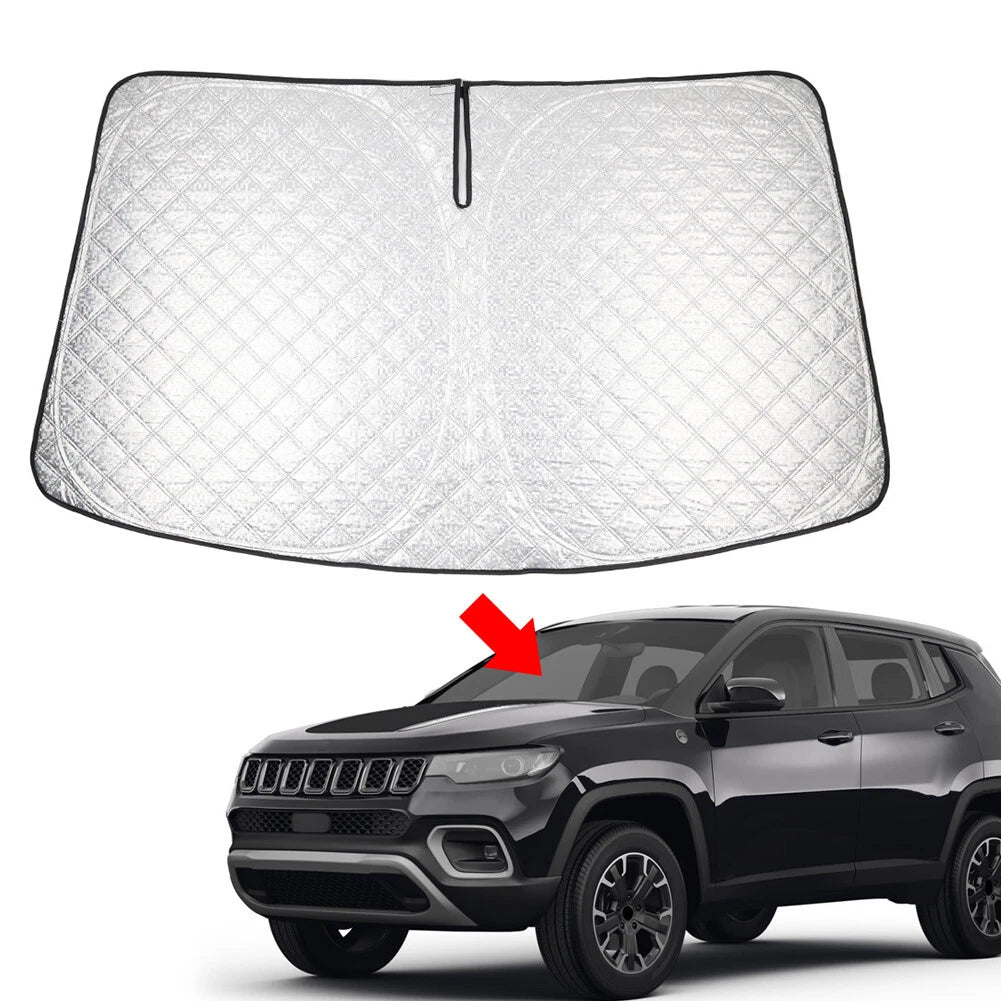 Foldable Windshield Sun Shade for Jeep Compass (2017–2024)