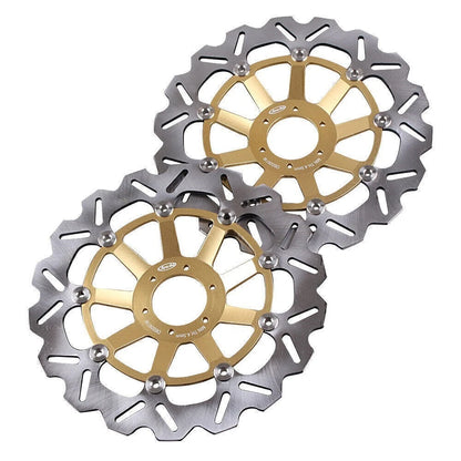 Front Brake Rotors R+L for Honda CBR1100XX (1997–1998) Gold