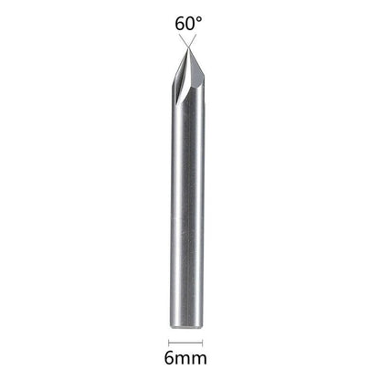Aluminum Copper Router Drill Spiral Bits Set of 5 Chamfer Milling Cutter Tools