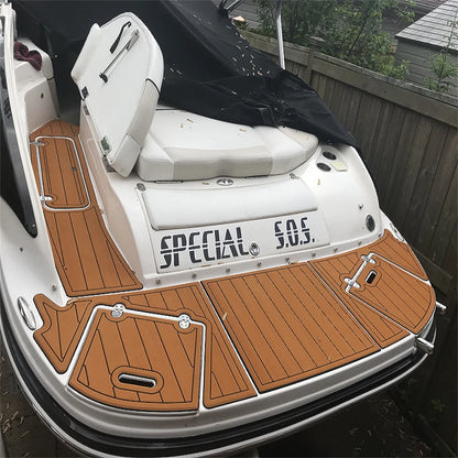EVA Foam Faux Teak Deck Floor Mat for Rinker 310