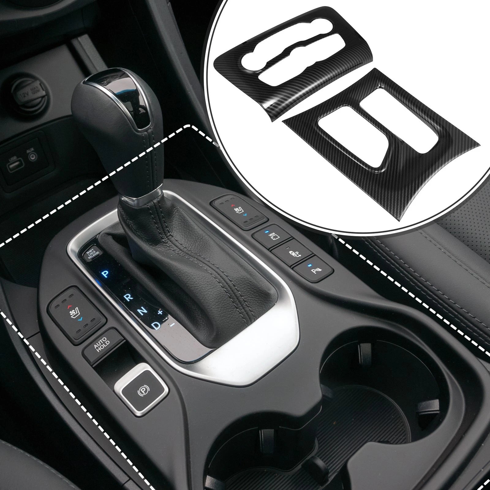 Carbon Fiber Central Control Panel Trim for Dodge Charger (2015–2022)