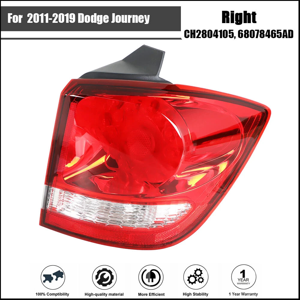 Tail Light Assembly for Dodge Journey (2011–2019) Right Passenger Rear LED