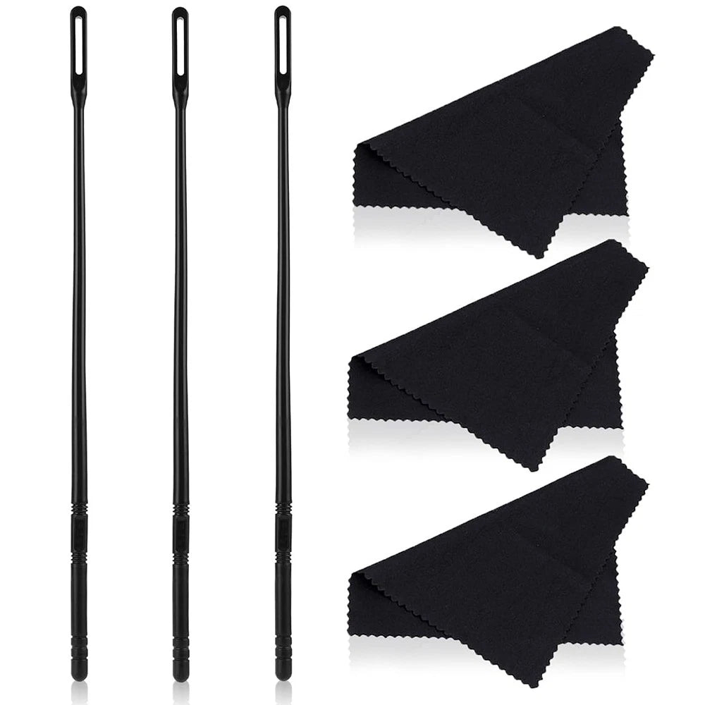 6 Piece Flute Cleaner Set Interior Care Tools Kit for Wind Instruments Cleaning