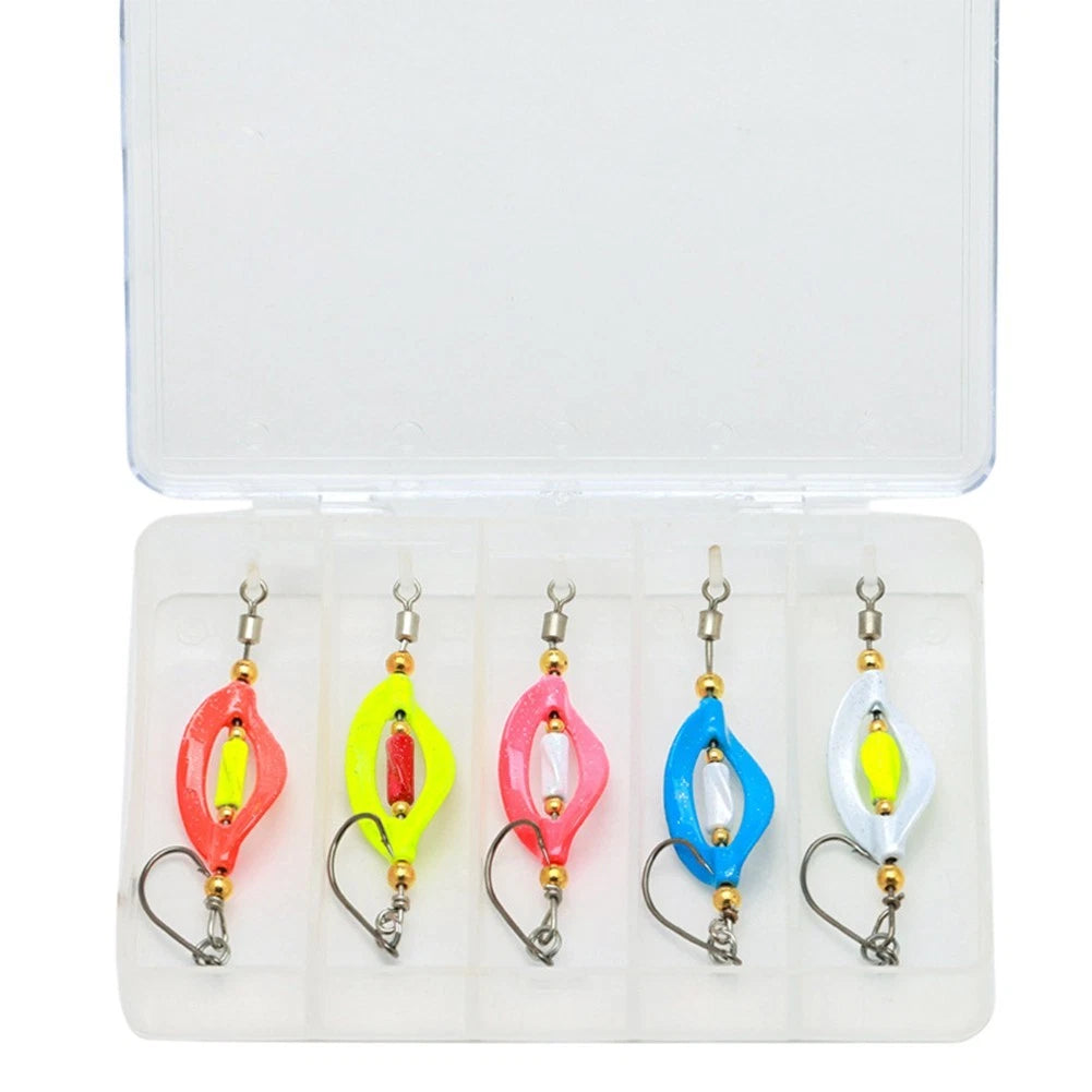 5pc Spinner Lures for Stream Fishing