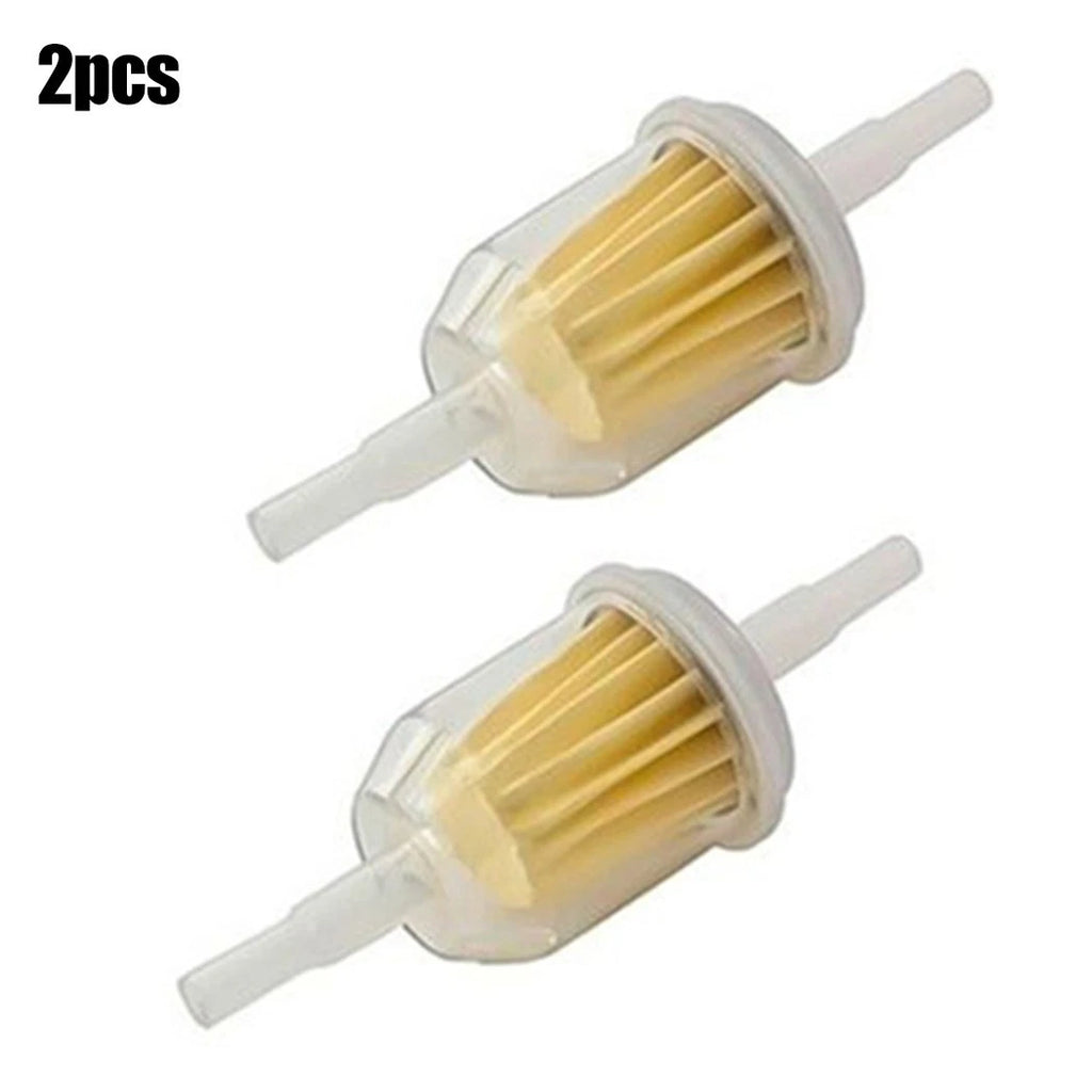 2pcs Inline Fuel Filter for Lawn Mower (Fits 6mm & 8mm Hoses)